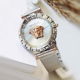  Shop Authentic Versace Palazzo Empire Silver Dial Silver Mesh Bracelet Watch for Women - VEDV00419 - Luxxuri