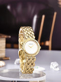  Shop Authentic Versace V-Flare Quartz Silver Dial Gold Steel Strap Watch for Women - VEBN00818 - Luxxuri