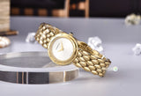  Shop Authentic Versace V-Flare Quartz Silver Dial Gold Steel Strap Watch for Women - VEBN00818 - Luxxuri
