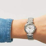  Shop Authentic Guess Park Ave White Dial Silver Steel Strap Watch for Women - W0767L1 - Luxxuri