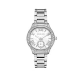  Shop Authentic Michael Kors Sage Three-Hand White Dial Silver Steel Strap Watch for Women - MK4807 - Luxxuri