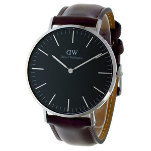  Shop Authentic Daniel Wellington Classic Bristol Black Dial Brown Leather Strap Watch For Men - DW00100131 - Luxxuri