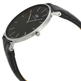  Shop Authentic Daniel Wellington Classic Reading Black Dial Black Leather Strap Watch For Men - DW00100135 - Luxxuri