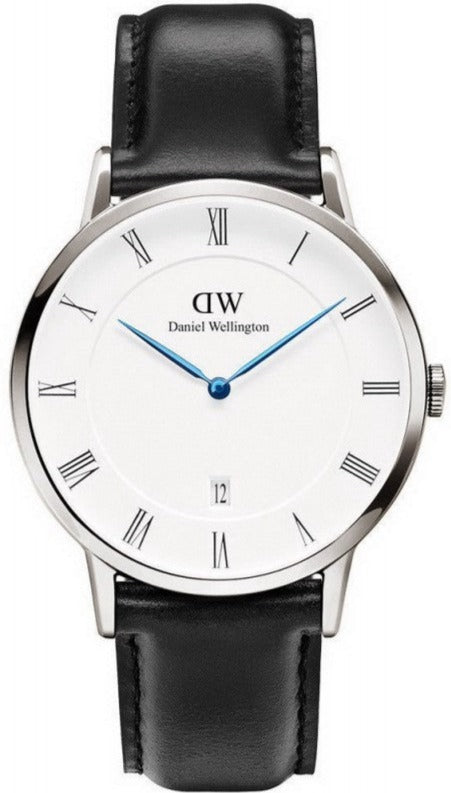  Shop Authentic Daniel Wellington Dapper Sheffield White Dial Black Leather Strap Watch For Men - DW00100088 - Luxxuri