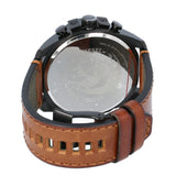  Shop Authentic Diesel Mega Chief Grey Dial Brown Leather Strap Watch For Men - DZ4463 - Luxxuri
