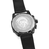 Shop Authentic Diesel Mega Chief Chronograph Black Dial Black Steel Strap Watch For Men - DZ4527 - Luxxuri