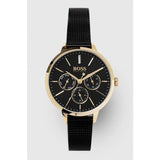  Shop Authentic Hugo Boss Symphony Black Dial Black Mesh Bracelet Watch for Women - 1502601 - Luxxuri