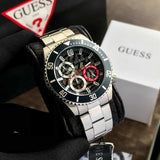  Shop Authentic Guess Axle Multifunction Black Dial Silver Steel Strap Watch For Men - GW0488G1 - Luxxuri