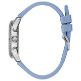  Shop Authentic Guess Confetti Crystal Silver Dial Blue Rubber Strap Watch For Women - W1098L3 - Luxxuri