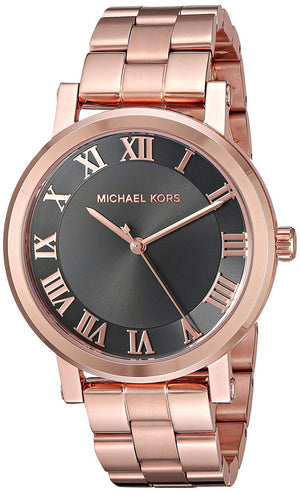  Shop Authentic Michael Kors Noire Black Dial Rose Gold Steel Strap Watch for Women - MK3585 - Luxxuri