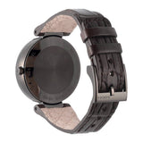  Shop Authentic Gucci Interlocking G 18K Gold Black Dial Brown Leather Strap Watch For Women - YA133304 - Luxxuri