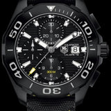  Shop Authentic Tag Heuer Aquaracer PVD Black Dial Watch for Men - CAY218A.FC6361 - Luxxuri