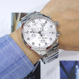  Shop Authentic Tissot Chrono XL Classic Silver Dial Silver Steel Strap Watch For Men - T116.617.11.037.00 - Luxxuri