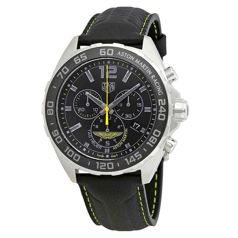  Shop Authentic Tag Heuer Formula 1 Aston Martin Black Dial Black Leather Strap Watch for Men - CAZ101P.FC8245 - Luxxuri