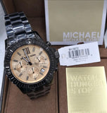  Shop Authentic Michael Kors Everest Quartz Rose Gold Dial Black Steel Strap Watch For Women - MK5872 - Luxxuri
