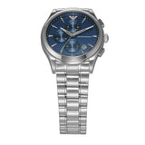  Shop Authentic Emporio Armani Chronograph Blue Dial Silver Steel Strap Watch For Men - AR11528 - Luxxuri