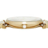  Shop Authentic Emporio Armani Gianni T Bar Analog Crystals Gold Dial Gold Steel Strap Watch For Women - AR11608 - Luxxuri