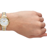  Shop Authentic Emporio Armani Mia Quartz Mother of Pearl Dial Two Tone Steel Strap Watch For Women - AR11524 - Luxxuri