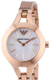  Shop Authentic Emporio Armani Chiara Analog White Dial Rose Gold Steel Strap Watch For Women - AR7329 - Luxxuri