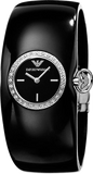  Shop Authentic Emporio Armani Casual Analog Black Dial Black Leather Strap Watch For Women - AR0739 - Luxxuri