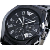  Shop Authentic Emporio Armani Valente Chronograph Black Dial Black Ceramic Strap Watch For Men - AR1400 - Luxxuri