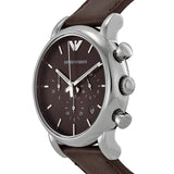  Shop Authentic Emporio Armani Classic Chronograph Brown Dial Brown Leather Strap Watch For Men - AR1734 - Luxxuri