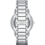  Shop Authentic Emporio Armani Meccanico Skeleton Silver Dial Silver Steel Strap Watch For Men - AR1980 - Luxxuri