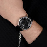  Shop Authentic Emporio Armani Classic Quartz Black Dial Black Leather Strap Watch For Men - AR2429 - Luxxuri