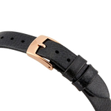  Shop Authentic Emporio Armani Aurora Mother Of Pearl Black Dial Black Leather Strap Watch For Women - AR11056 - Luxxuri