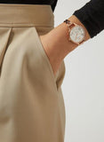  Shop Authentic Emporio Armani Aurora Quartz Silver Dial Gold Steel Strap Watch For Women - AR11108 - Luxxuri