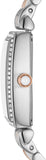  Shop Authentic Emporio Armani Gianni T Bar White Mother Of Pearl Dial Two Tone Steel Strap Watch For Women - AR11519 - Luxxuri