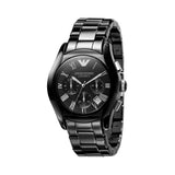  Shop Authentic Emporio Armani Valente Chronograph Black Dial Black Ceramic Strap Watch For Men - AR1400 - Luxxuri
