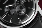  Shop Authentic Emporio Armani Classic Chronograph Black Dial Black Leather Strap Watch For Men - AR0431 - Luxxuri