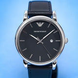  Shop Authentic Emporio Armani Aviator Quartz Black Dial Black Leather Strap Watch For Men - AR11336 - Luxxuri