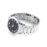  Shop Authentic Emporio Armani Valente Quartz Black Dial Silver Steel Strap Watch For Men - AR11086 - Luxxuri