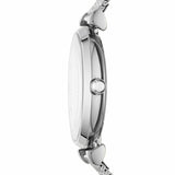  Shop Authentic Emporio Armani Gianni T-Bar Quartz Mother of Pearl Dial Silver Mesh Bracelet Watch For Women - AR11319 - Luxxuri