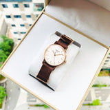  Shop Authentic Tissot Everytime Desire White Dial Maroon NATO Strap Watch for Women - T109.210.37.031.00 - Luxxuri