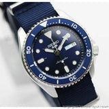  Shop Authentic Seiko 5 Sports Automatic SKX Blue Dial Blue NATO Strap Watch For Men - SRPD51K2 - Luxxuri