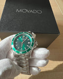  Shop Authentic Movado Series 800 Green Dial Silver Steel Strap Watch For Men - 2600136 - Luxxuri