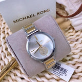  Shop Authentic Michael Kors Silver Dial Two Tone Steel Strap Watch for Women - MK3679 - Luxxuri