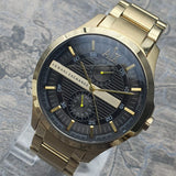  Shop Authentic Armani Exchange Hampton Chronograph Black Dial Gold Steel Strap Watch For Men - AX2122 - Luxxuri