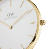  Shop Authentic Daniel Wellington Classic Petite Evergold White Dial Gold Mesh Bracelet Watch For Women - DW00100350 - Luxxuri