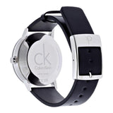 Shop Authentic Calvin Klein Minimal Black Dial Black Leather Strap Watch for Women - K7622107 - Luxxuri