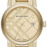  Shop Authentic Burberry The City Gold Dial Gold Steel Strap Watch for Men - BU9038 - Luxxuri