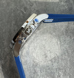  Shop Authentic Michael Kors Brecken Chronograph Blue Dial Two Tone PVC Strap Watch For Men - MK8950 - Luxxuri