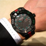  Shop Authentic Gucci G Timeless Sport Black Dial Two Tone NATO Strap Watch For Men - YA126229 - Luxxuri