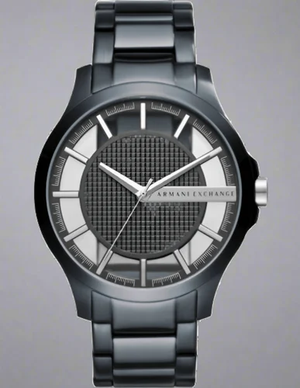  Shop Authentic Armani Exchange Hampton Chronograph Black Dial Black Steel Strap Watch For Men - AX2189 - Luxxuri