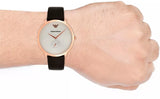 Shop Authentic Emporio Armani Modern Slim Analog Silver Dial Brown Leather Strap Watch For Men - AR11163 - Luxxuri