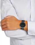  Shop Authentic Daniel Wellington Classic Reading Black Dial Black Leather Strap Watch For Men - DW00100135 - Luxxuri