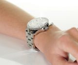  Shop Authentic Fossil Cecile Chronograph Silver Dial Silver Steel Strap Watch for Women - AM4481 - Luxxuri